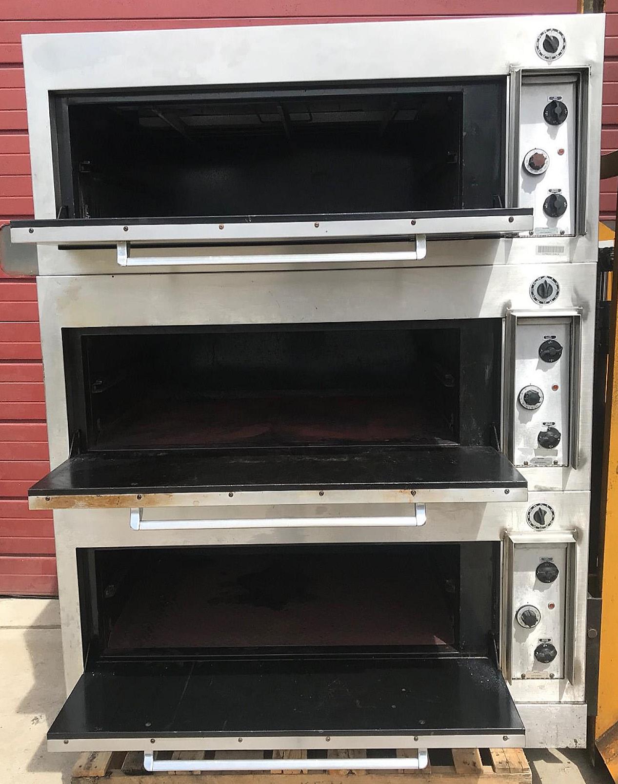 GARLAND 2555 TRIPLE DECK ELECTRIC BAKE ROAST OVEN 208V 1PHASE 12"HEARTH FREESHIP