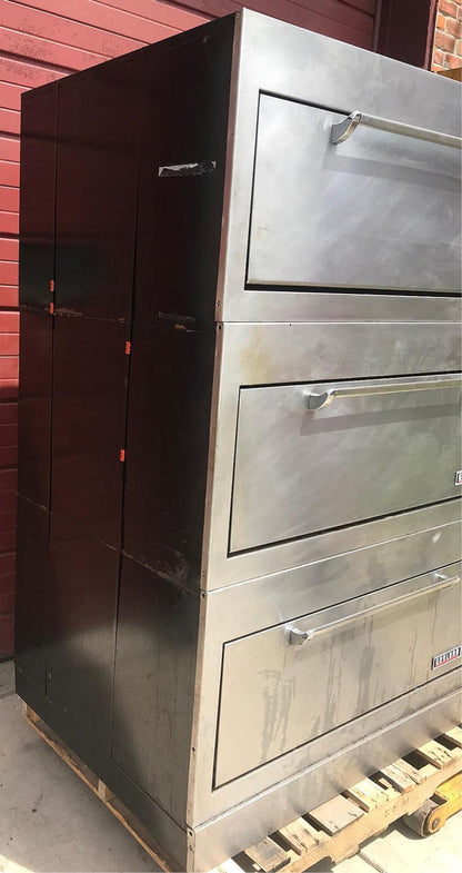 GARLAND 2555 TRIPLE DECK ELECTRIC BAKE ROAST OVEN 208V 1PHASE 12"HEARTH FREESHIP