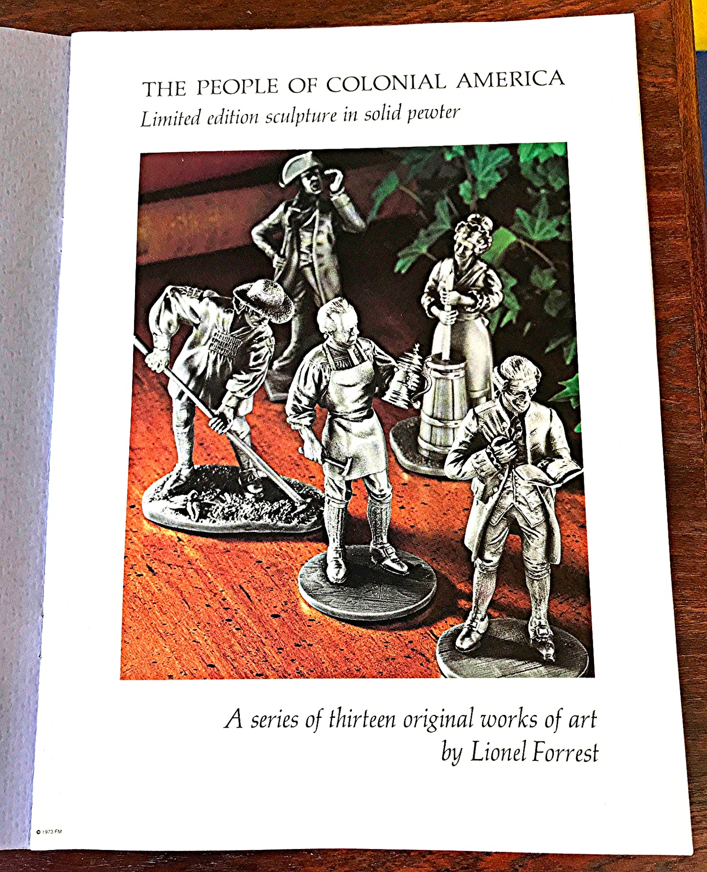 COLLECTION PEOPLE COLONIAL AMERICA FRANKLIN MINT LIONEL FORREST PEWTER FREESHIP