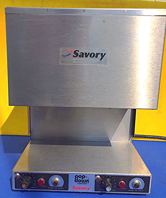 SAVORY POP DOWN COMMERCIAL BREAD TOASTER PD4 WATCH VIDEO FREE SHIP