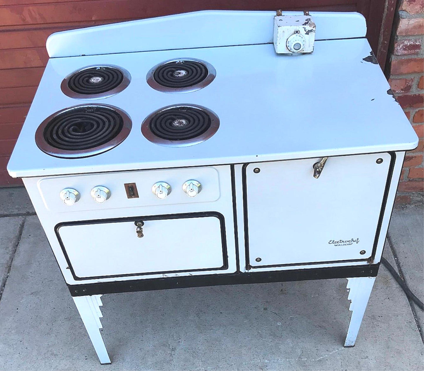 VINTAGE WALDORF K-24 ELECTROCHEF AUTO ELECTRIC RANGE 100% WORKING FREE SHIP