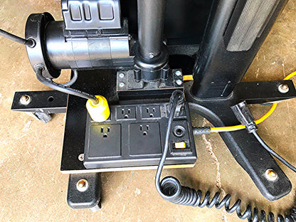 ERGOQUEST POWER COMPUTER WORKSTATION HILO DESK TABLE WHEELS WATCH VIDEO FREESHIP