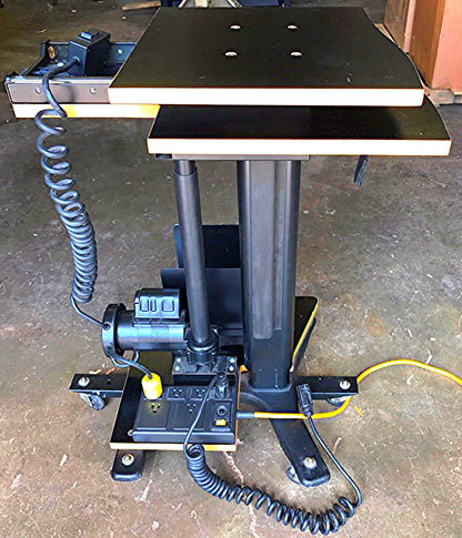 ERGOQUEST POWER COMPUTER WORKSTATION HILO DESK TABLE WHEELS WATCH VIDEO FREESHIP