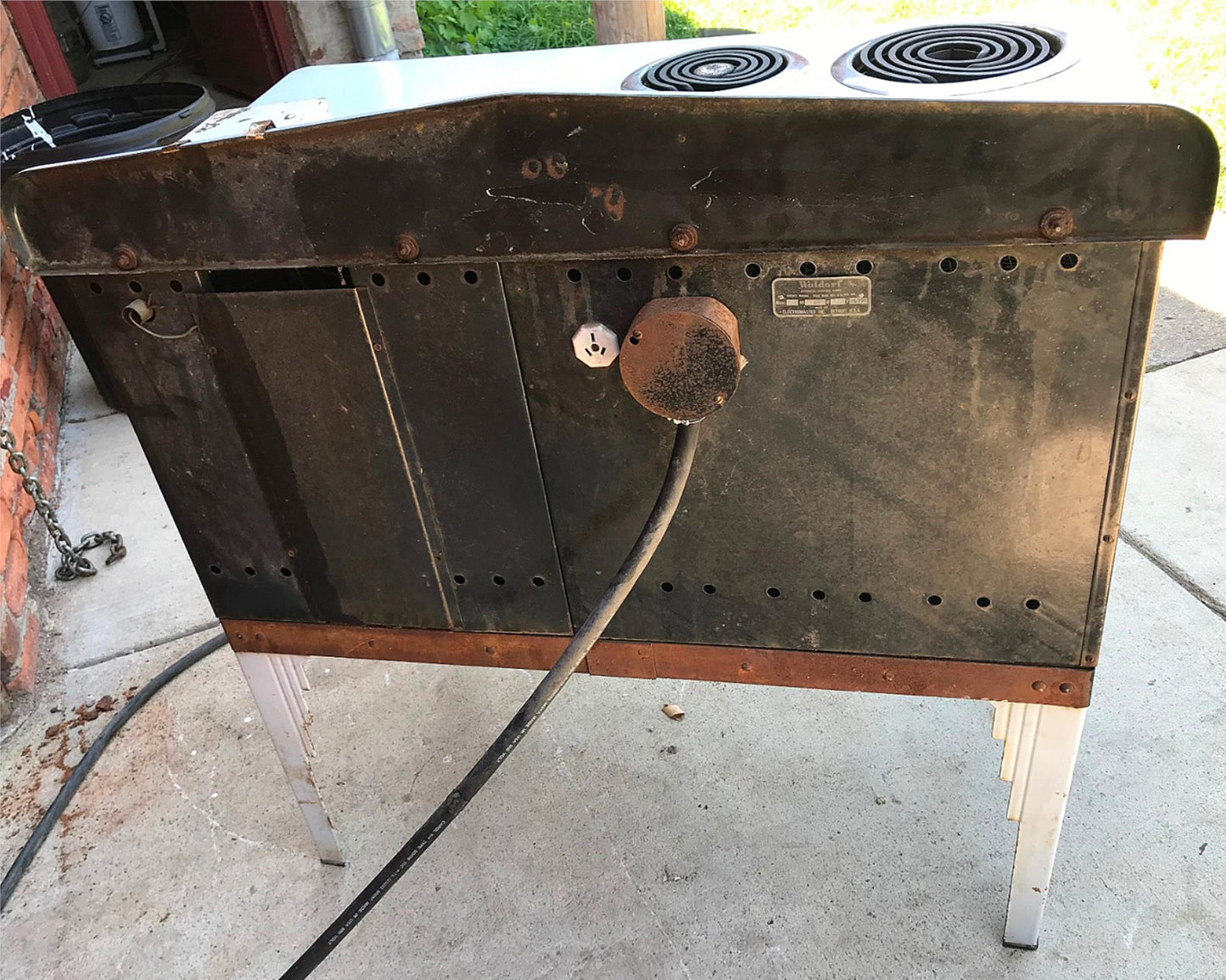 VINTAGE WALDORF K-24 ELECTROCHEF AUTO ELECTRIC RANGE 100% WORKING FREE SHIP