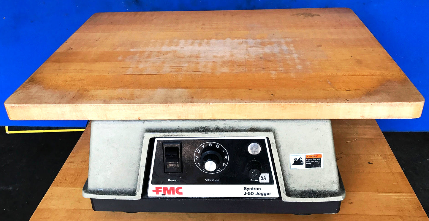 FMC SYNTRON J-50-B Benchtop FLAT PAPER JOGGER 22" Platform WATCH VIDEO FREESHIP