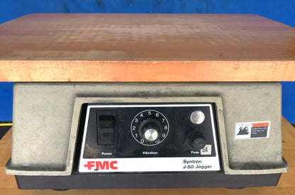 FMC SYNTRON J-50-B Benchtop FLAT PAPER JOGGER 22" Platform WATCH VIDEO FREESHIP