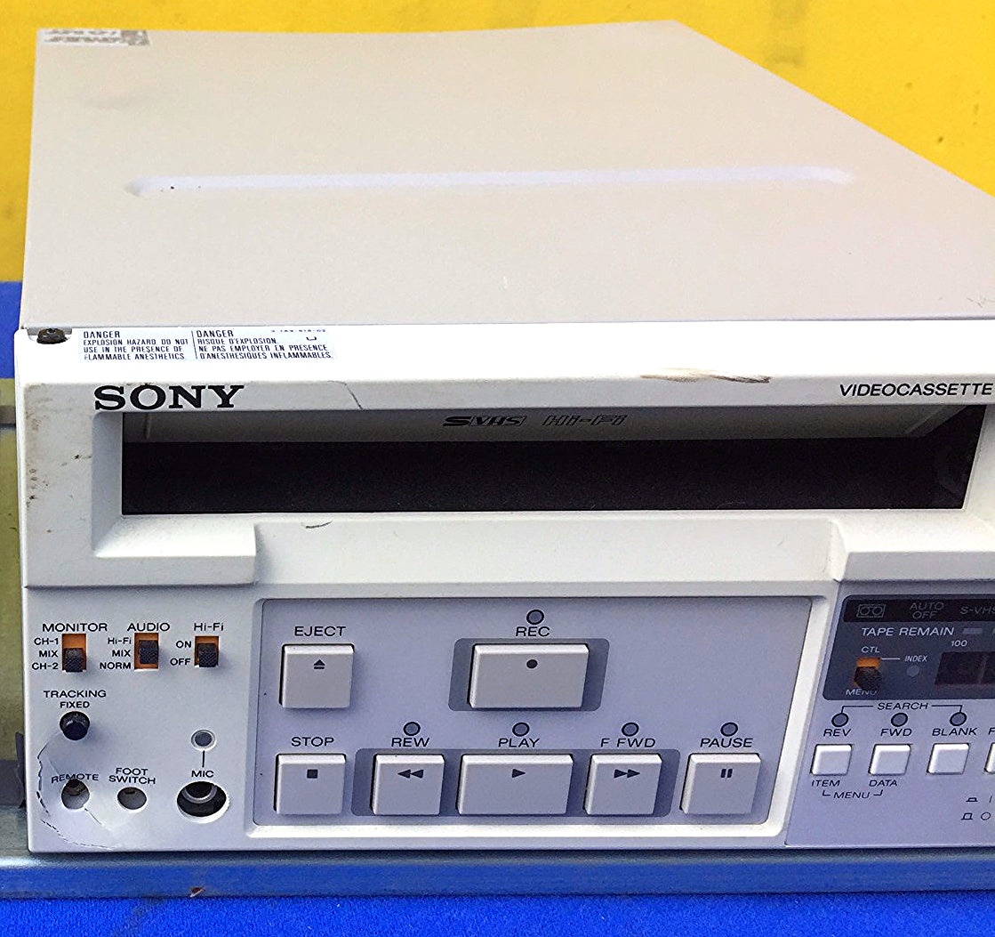 SONY SVO-9500MD Video Cassette Recorder S-VHS Stereo Medical Ultrasound FREESHIP