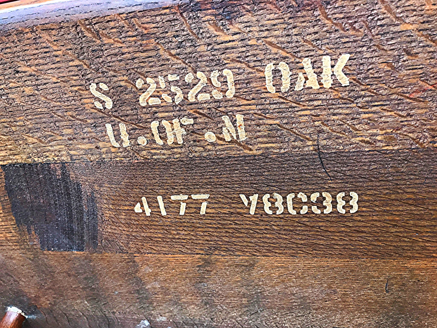 1928 1938 MARBLE & SHATTUCK Co. ANTIQUE OAK WINDSOR BENCH 6'ft x 38h FREE SHIP