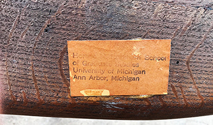 1928 1938 MARBLE & SHATTUCK Co. ANTIQUE OAK WINDSOR BENCH 6'ft x 38h FREE SHIP