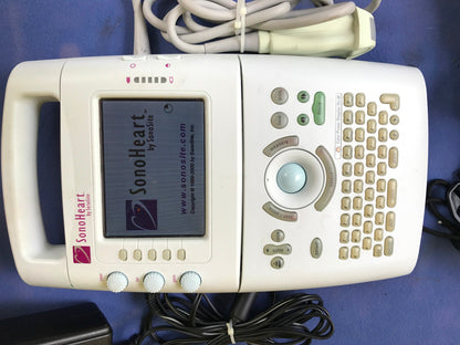 SONOVISION SONOHEART C15/4-2MHZ TRANSDUCER HAND ELECTROCARDIOGRAPHY WATCH VIDEO