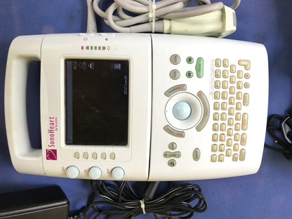 SONOVISION SONOHEART C15/4-2MHZ TRANSDUCER HAND ELECTROCARDIOGRAPHY WATCH VIDEO