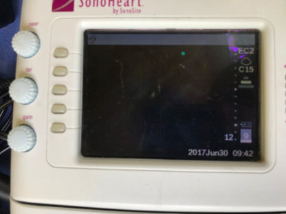 SONOVISION SONOHEART C15/4-2MHZ TRANSDUCER HAND ELECTROCARDIOGRAPHY WATCH VIDEO