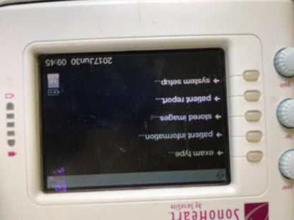 SONOVISION SONOHEART C15/4-2MHZ TRANSDUCER HAND ELECTROCARDIOGRAPHY WATCH VIDEO