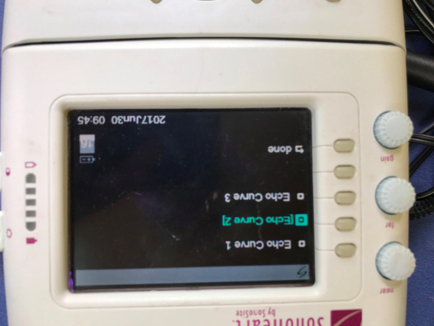 SONOVISION SONOHEART C15/4-2MHZ TRANSDUCER HAND ELECTROCARDIOGRAPHY WATCH VIDEO