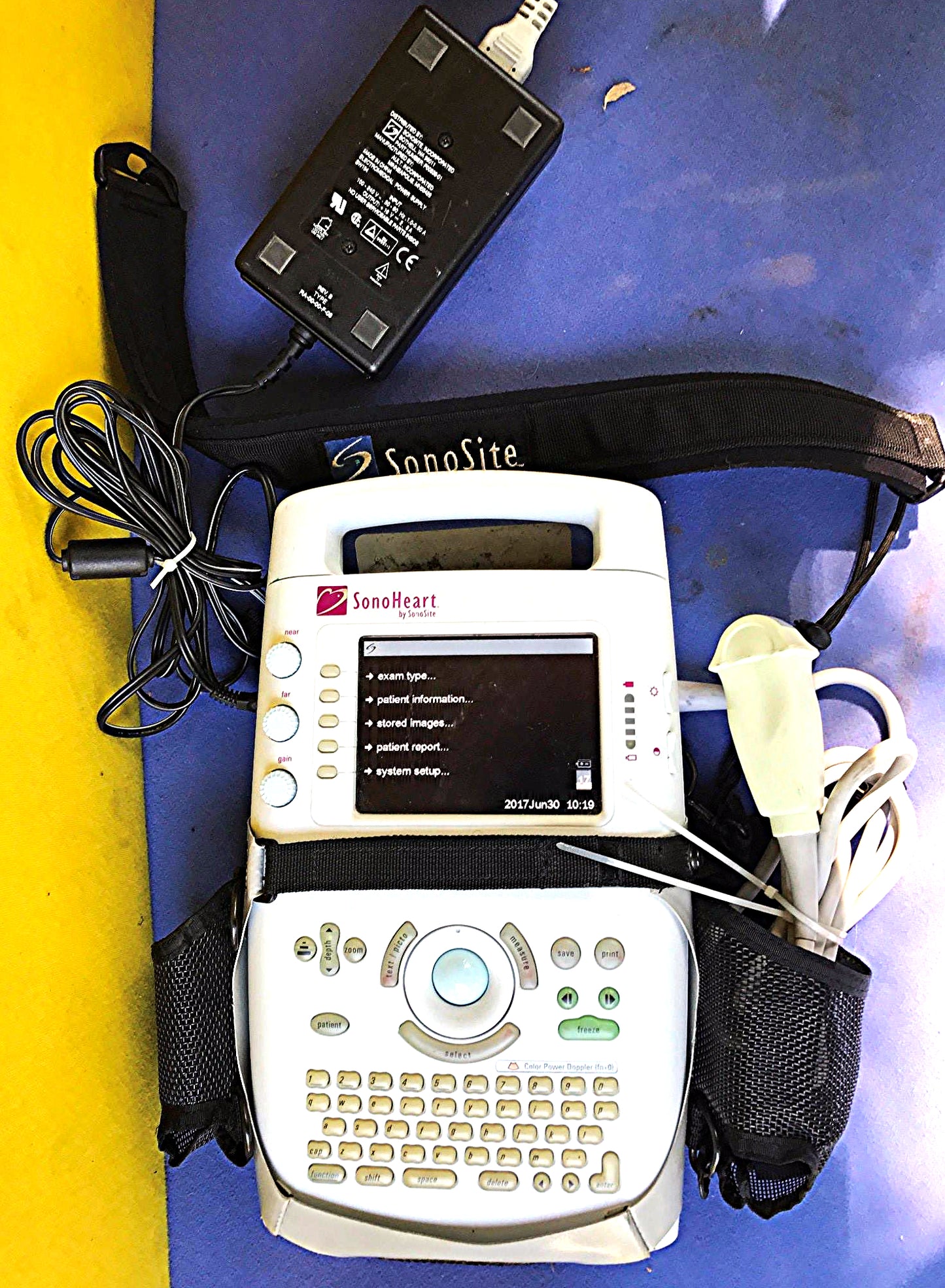 SONOVISION SONOHEART C15/4-2MHZ TRANSDUCER HAND ELECTROCARDIOGRAPHY WATCH VIDEO