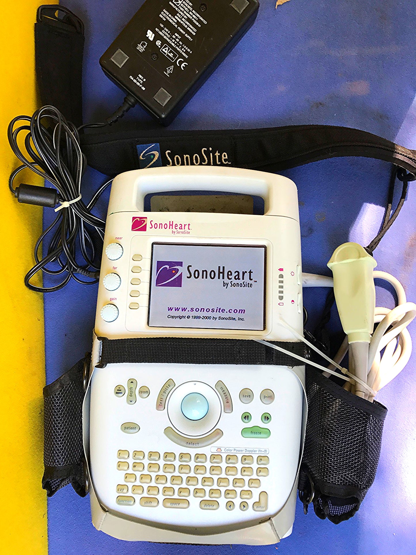 SONOVISION SONOHEART C15/4-2MHZ TRANSDUCER HAND ELECTROCARDIOGRAPHY WATCH VIDEO