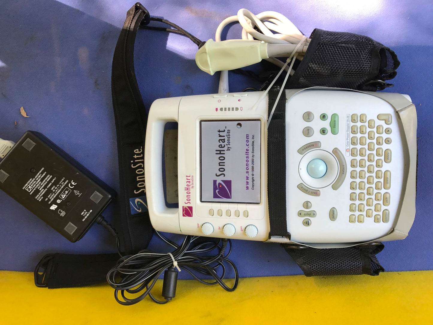 SONOVISION SONOHEART C15/4-2MHZ TRANSDUCER HAND ELECTROCARDIOGRAPHY WATCH VIDEO