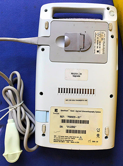 SONOVISION SONOHEART C15/4-2MHZ TRANSDUCER HAND ELECTROCARDIOGRAPHY WATCH VIDEO