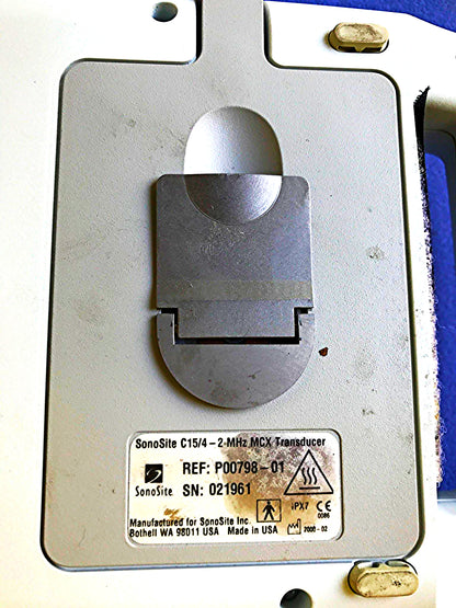 SONOVISION SONOHEART C15/4-2MHZ TRANSDUCER HAND ELECTROCARDIOGRAPHY WATCH VIDEO