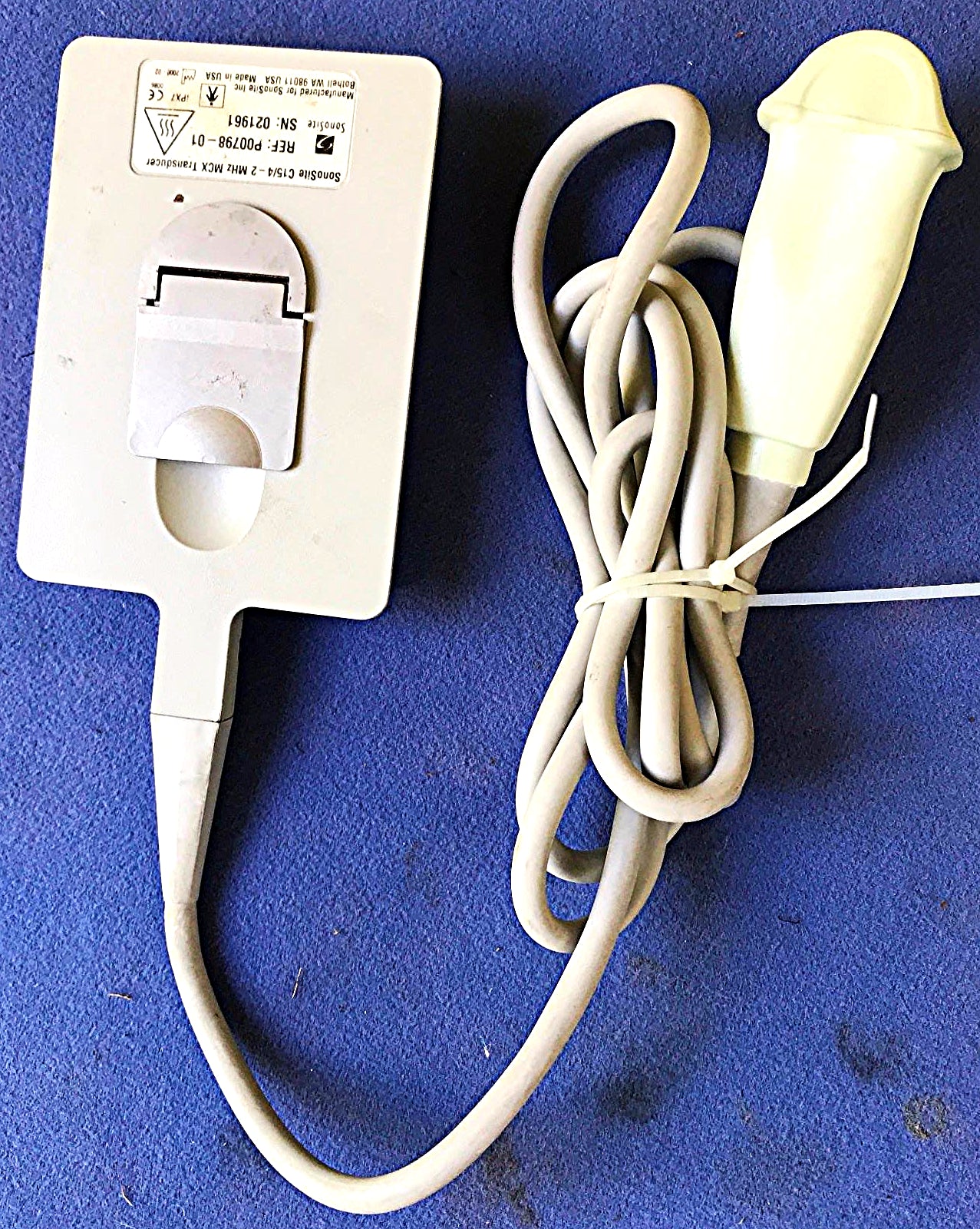 SONOVISION SONOHEART C15/4-2MHZ TRANSDUCER HAND ELECTROCARDIOGRAPHY WATCH VIDEO