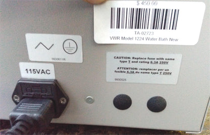BRANDNEW VWR 1224 HEATED 2 Liter WATER BATH with COVER 90 DAY WARRANTY FREE SHIP