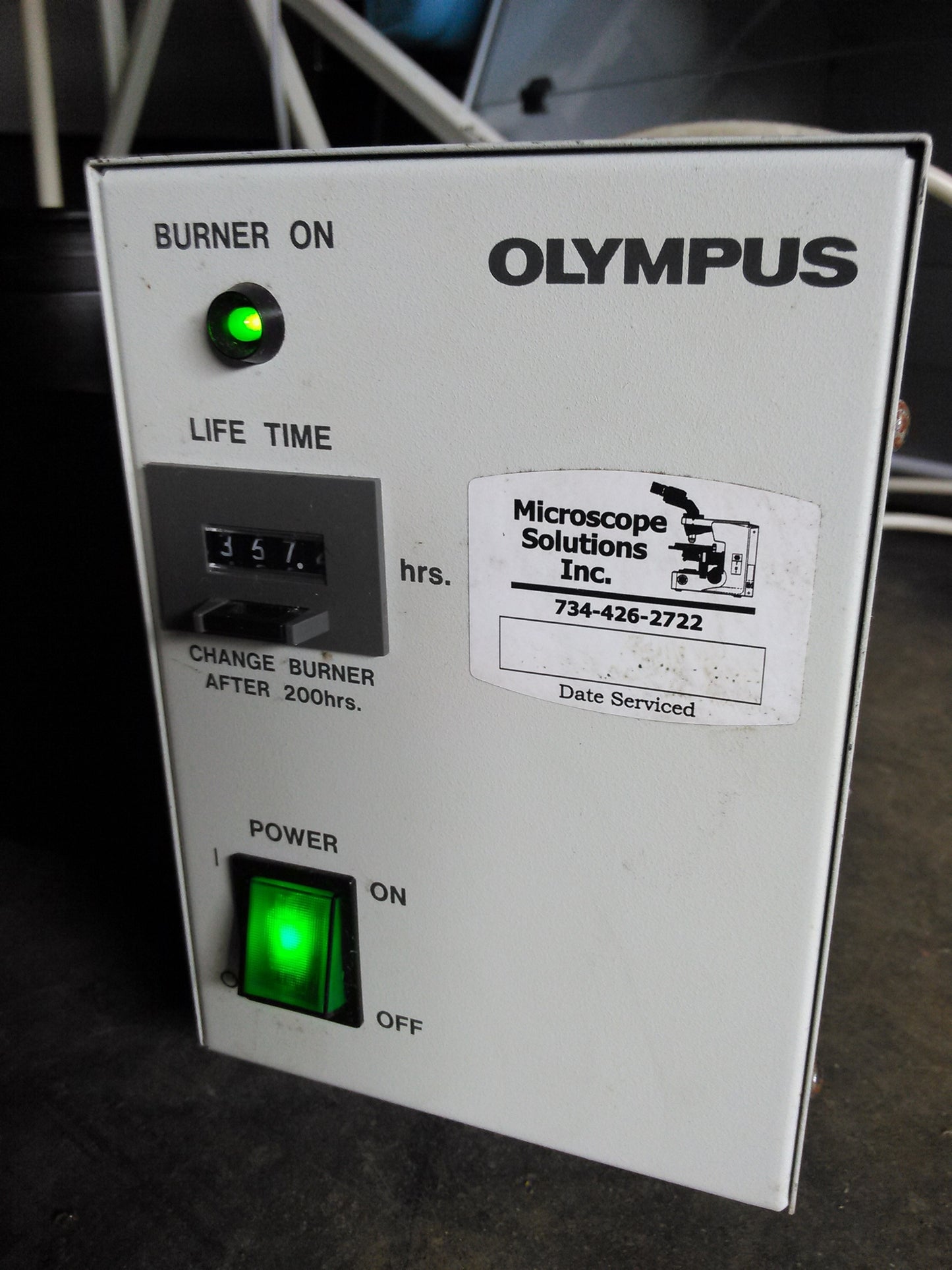 OLYMPUS BH2-RFL-T3 POWER SUPPLY with OLYMPUS U-LH100 Microscope Lamp 19V 100W