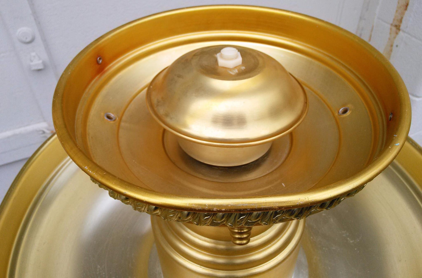 Hostess Anodized Aluminum Champagne 3 Gallon Beverage Fountain with Rope Trim