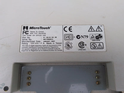 3M MICROTOUCH 41-9518-94-20 TFT LCD FLAT PANEL TOUCH SCREEN DISPLAY