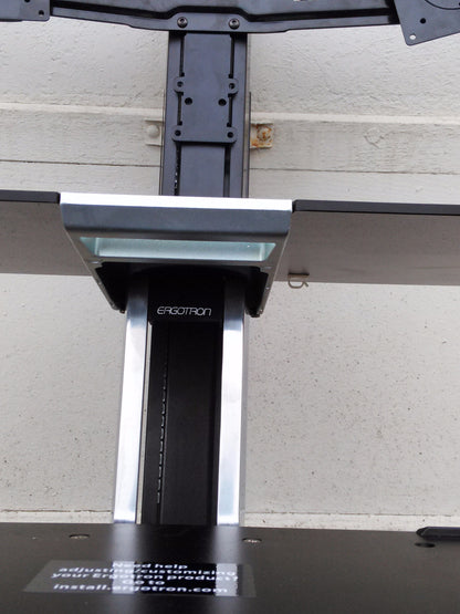 Ergotron 33-349-200 WorkFit-A  Dual Worksurface+ / 2LCD Displays keyboard mouse