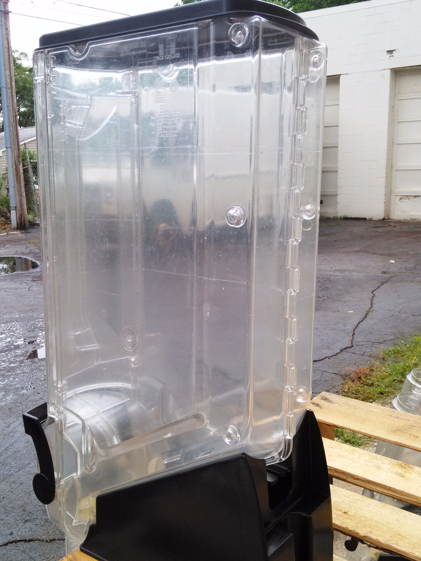 TRADE FIXTURES RADEUS NEWLEAF DESIGNS 5 GALLON CEREAL GRAVITY FEED FEEDER BIN