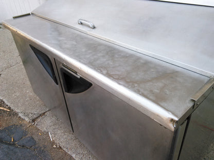 Turbo Air TWR-60SD 60" 16cf Commercial Worktop Cooler 2 Doors Stainless