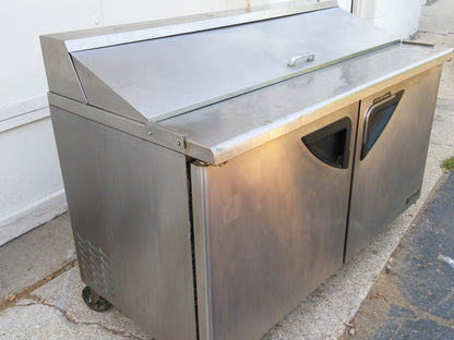 TURBO AIR TWR-60SD 60" 16cf Commercial Worktop Cooler 2 Doors Stainless