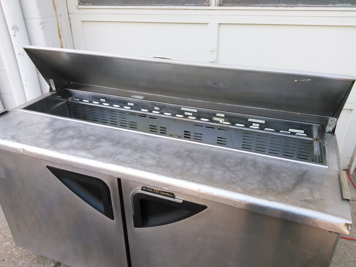 Turbo Air TWR-60SD 60" 16cf Commercial Worktop Cooler 2 Doors Stainless