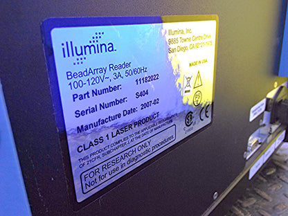 ILLUMINA BEADARRAY Bead Array Reader Microarray LASER SCANNER PARTNUMB: 11182022