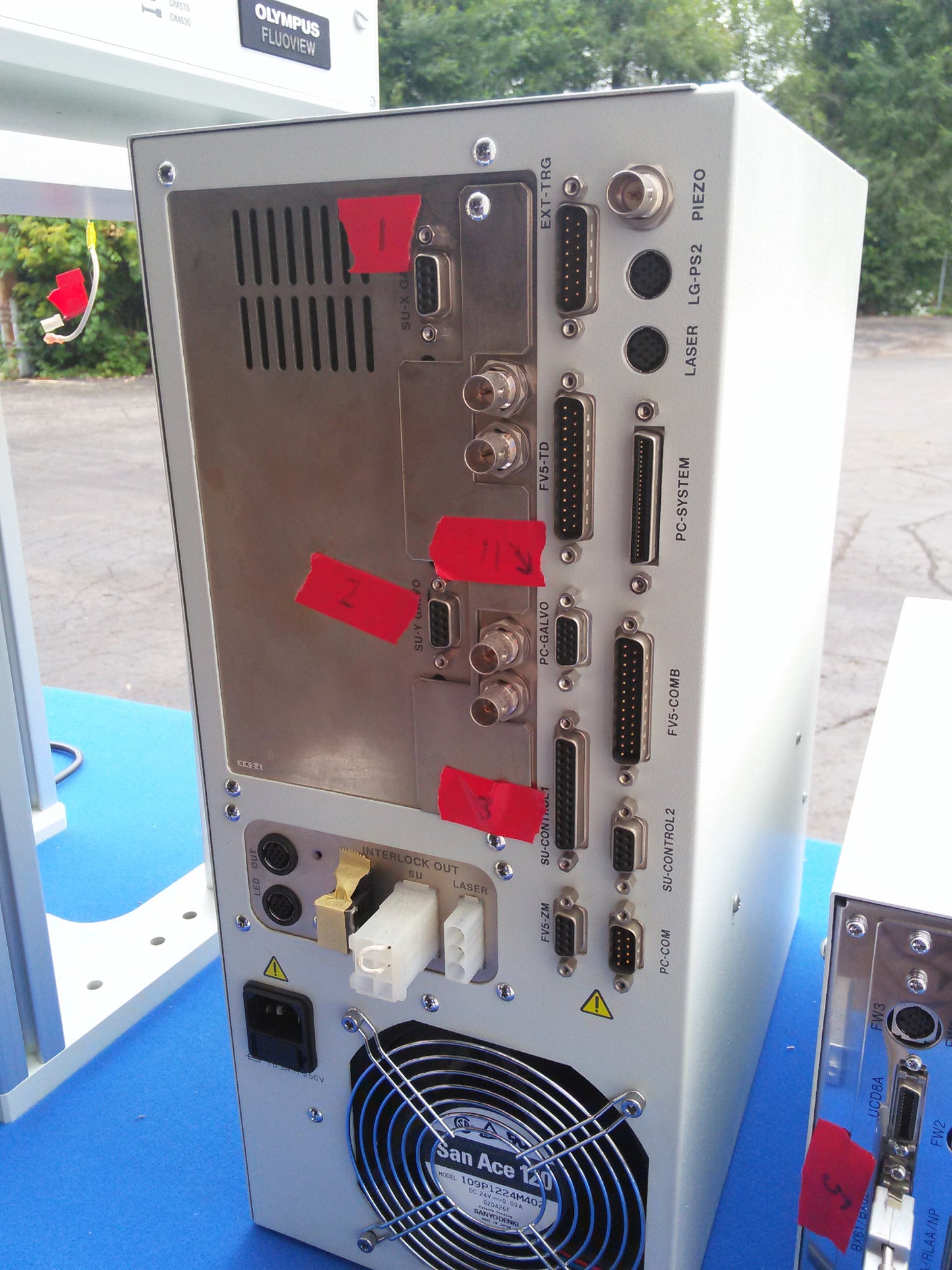 OLYMPUS BX61 WIF FLUOVIEW MICROSCOPE BX-UCB FV3-LVTWI FV300 FV5-PSU TW / U-IFFH