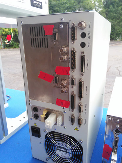 OLYMPUS BX61 WIF FLUOVIEW MICROSCOPE BX-UCB FV3-LVTWI FV300 FV5-PSU TW / U-IFFH