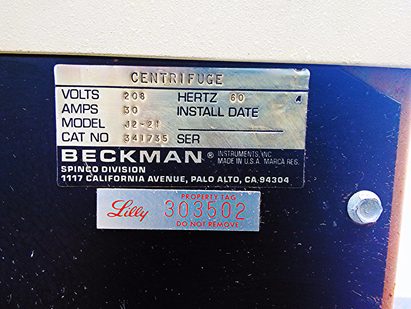 BECKMAN FLOOR REFRIGERATED CENTRIFUGE J2-21 with Rotor PERFECT 3MONTH WARANTY