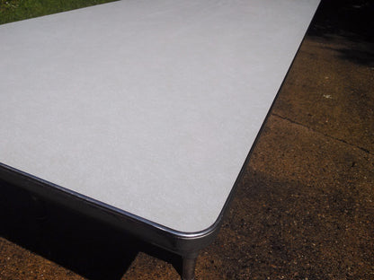 STEELCASE TANKER FORMICA TOP VINTAGE METAL MEETING TABLE 8feet w x 38"inch d