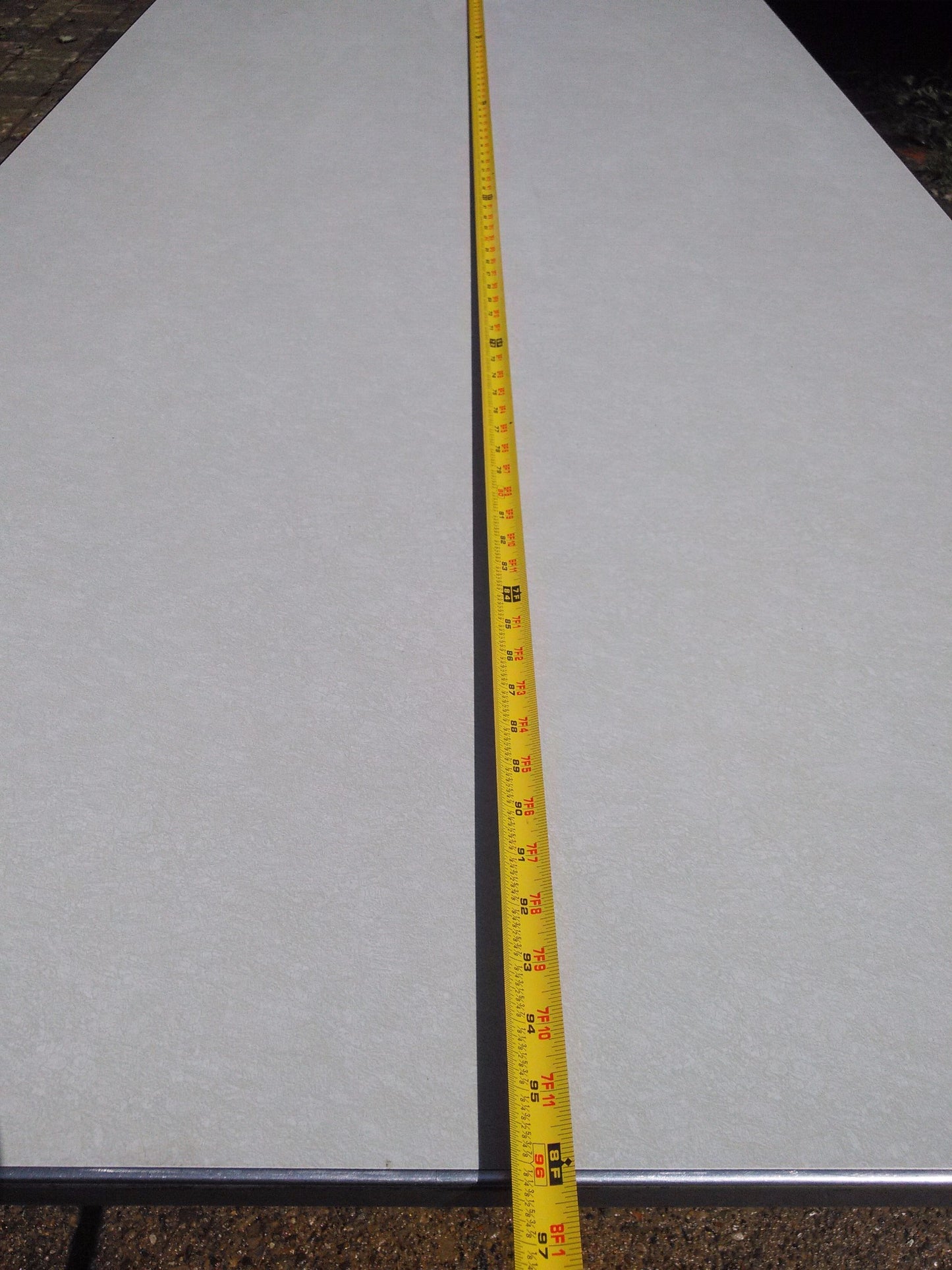 STEELCASE TANKER FORMICA TOP VINTAGE METAL MEETING TABLE 8feet w x 38"inch d