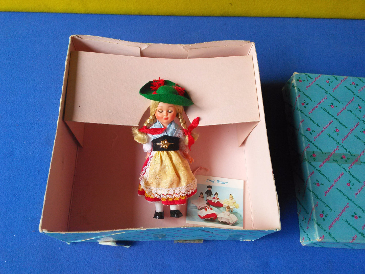 SOUVENIR DOLL from GERMANY with booklet LITTLE WOMEN / SOUND OF MUSIC BOX