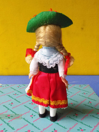 SOUVENIR DOLL from GERMANY with booklet LITTLE WOMEN / SOUND OF MUSIC BOX