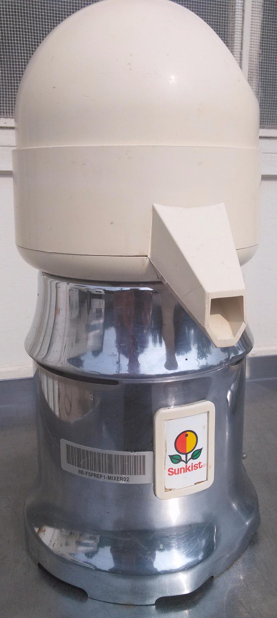 SUNKIST COMMERCIAL JUICER MODEL 8-R A89 CHROME Vintage Citrus Orange Lemon