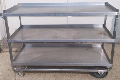LAKESIDE IMPERIAL MODEL 559 LARGE HEVYDUTY STAINLESS STEEL UTILITY CART 3 SHELF