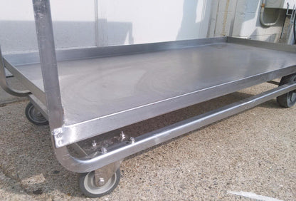 LAKESIDE IMPERIAL MODEL 559 LARGE HEVYDUTY STAINLESS STEEL UTILITY CART 3 SHELF