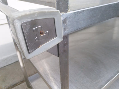 LAKESIDE IMPERIAL MODEL 559 LARGE HEVYDUTY STAINLESS STEEL UTILITY CART 3 SHELF