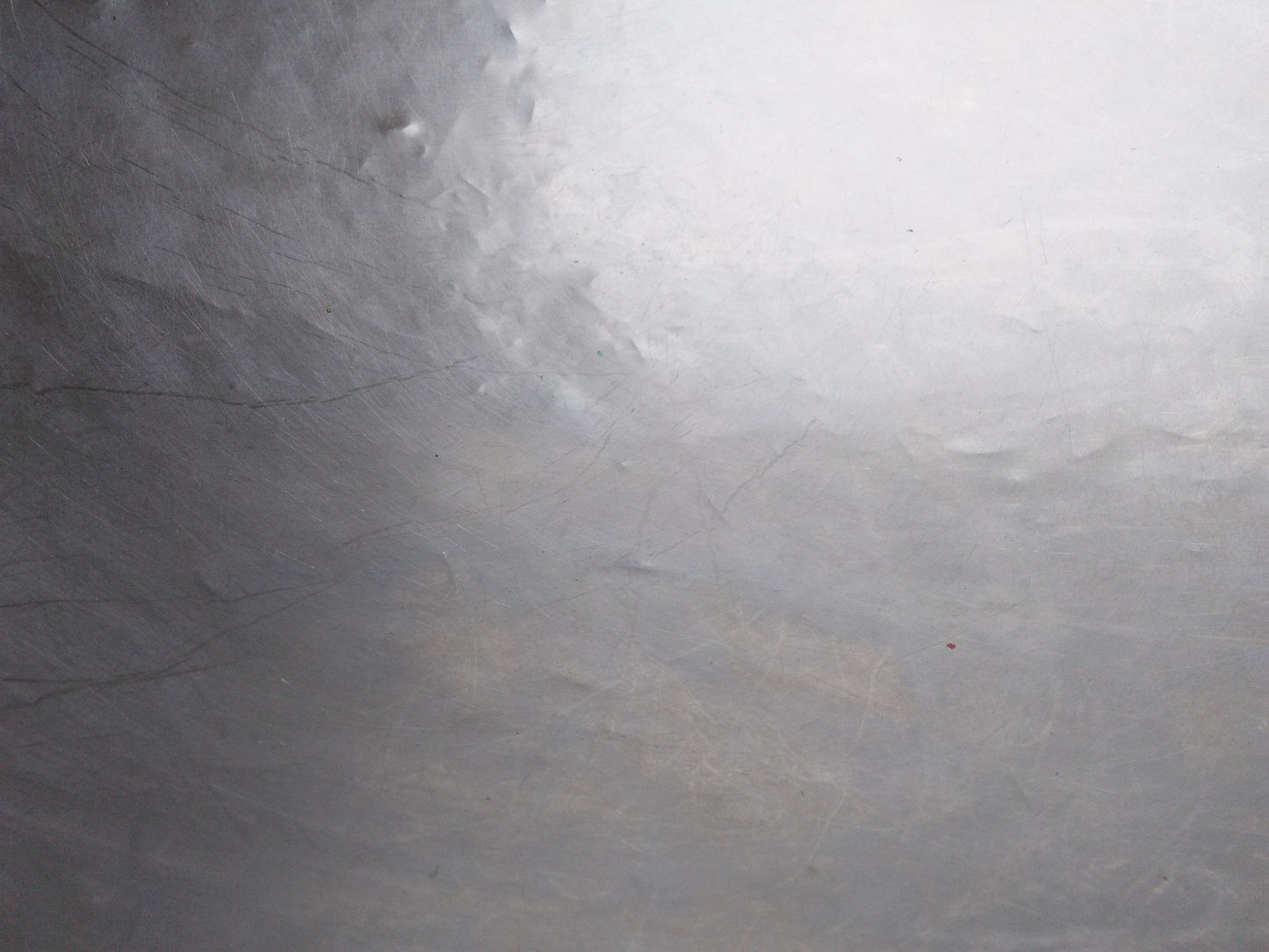 VINTAGE COMMERCIAL KITCHEN STAINLESS STEEL SALAD BOWL & DOLLY 30"w x 12"d x 36h