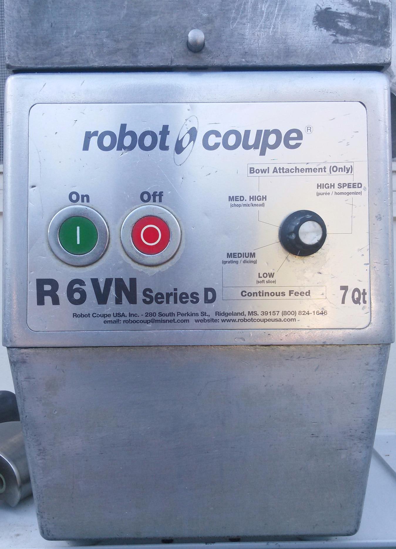 ROBOT COUPE R6VN SERIES D / 7 QUART  3 HP FOOD PREPARATION COMMERCIAL BLENDER