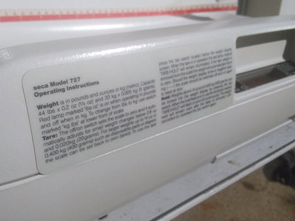 SECA 727 Digital baby scale with fine 1 gram graduation wireless transmission