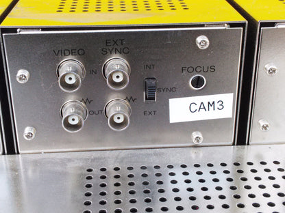 SONY PVM-4B1U Quad 4" BLACK WHITE Analog LCD Monitor Panel Rack Working Perfect