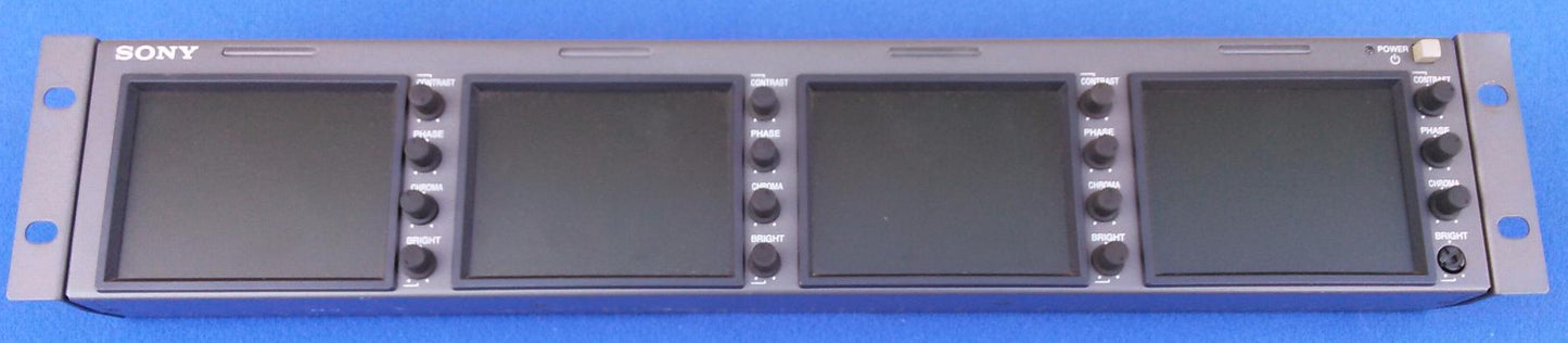 SONY LMD-4420 Quad 4" Analog LCD Monitor Panel Rack Working Perfectly